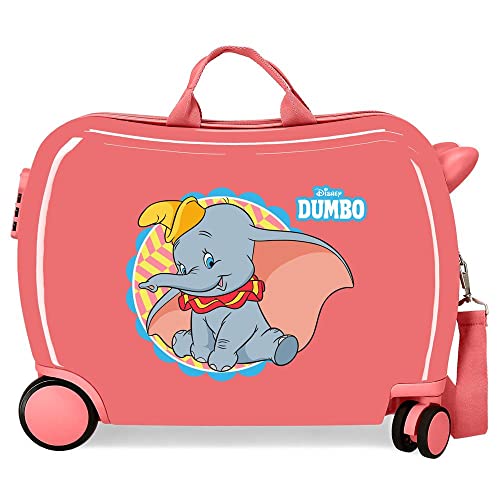 Disney Dumbo Walizka dziecięca Coral 50 x 39 x 20 cm Twarda walizka ABS Boczny zamek szyfrowy 78 L 1,8 kg 4 koła bagaż ręczny, czerwony, walizka dla dzieci, Czerwona, Walizka dla dzieci