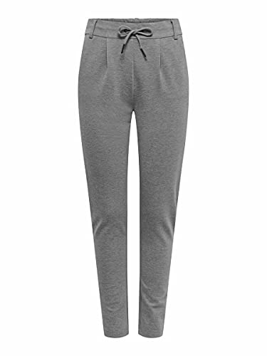 ONLY Damskie spodnie Onlpoptrash Life Easy COL Pant PNT NOOS, Grigio (Medium Grey Melange), (M) W / 32L