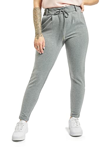 ONLY Damskie spodnie Onlpoptrash Life Easy COL Pant PNT NOOS, Grigio (Medium Grey Melange), (L) W / 30L