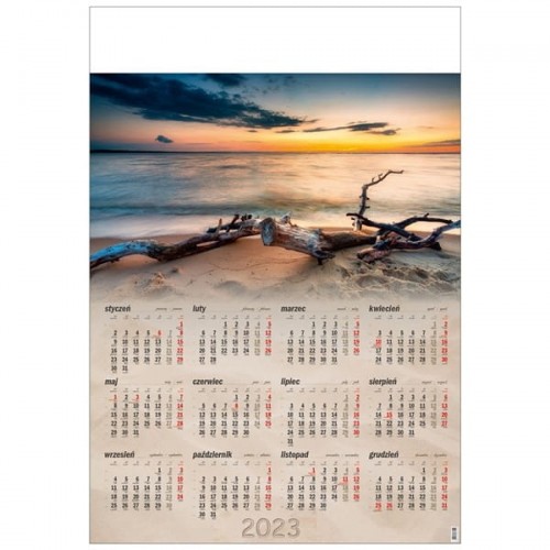 Kalendarze - Kalendarz planszowy B1 CRUX 2023 bałtyk /KPB1-307_KALENDARZ/ - grafika 1