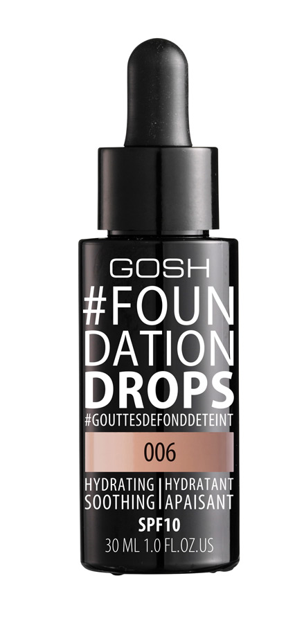 Gosh Foundation Drops Podkład do twarzy 006 Tawny, 30ml