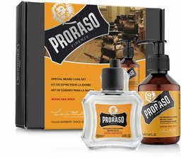 Proraso Zestaw prezentowy Wood and Spice - balsam i szampon do brody