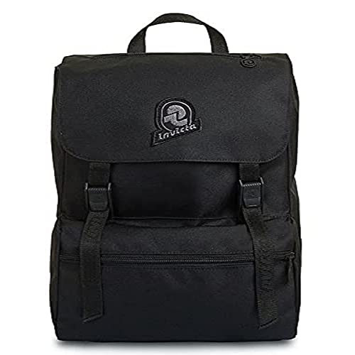 Plecak INVICTA - JOLLY SOLID - MAŁY, czarny - Biuro, podróże i wypoczynek - Kieszeń na PC - Plecak damski - 100% Eco Material