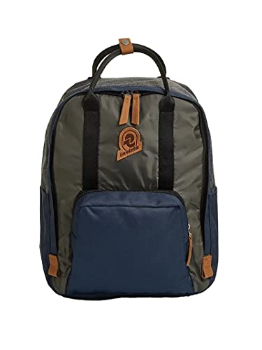 Plecak INVICTA - SHYLLA, Zielony / Niebieski - Kieszeń na PC do 13 '' - Torebka Study, Work and Leisure - Materiał ECO Material - Plecak damski