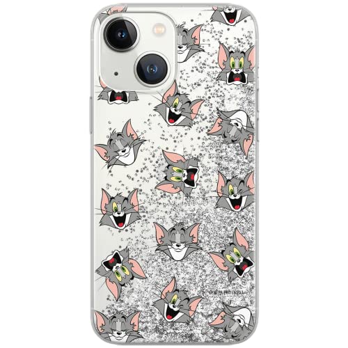 ERT GROUP etui na telefon Apple Iphone 13, case oryginalny i oficjalnie licencjonowany przez Tom and Jerry, wzór 007, optymalnie dopasowane, z efektem płynnego brokatu