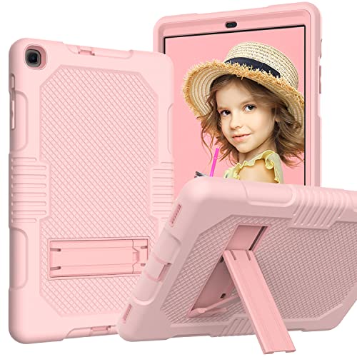 Editbar Etui do Samsung Galaxy Tab A SM-T510N / SM-T515N 10,1 cala 2019, ultracienkie, lekkie etui ochronne z funkcją stojaka, trójwarstwowa ochrona designu - różowe złoto