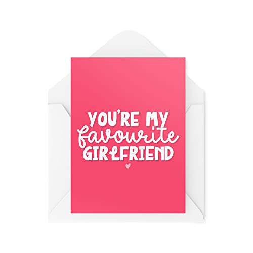 Śmieszne nowości kartki z życzeniami | Jesteś moją ulubioną dziewczyną | Rocznica urodziny dziewczyna chłopak przekomarzanie się zabawny żart | CBH1272