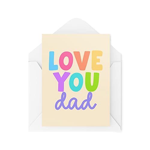Śmieszne nowości kartki z życzeniami | Love You Dad | Urodziny Dzień Ojca Tata Ojciec Tata Thinking Of You Banter Funny Joke | CBH1293