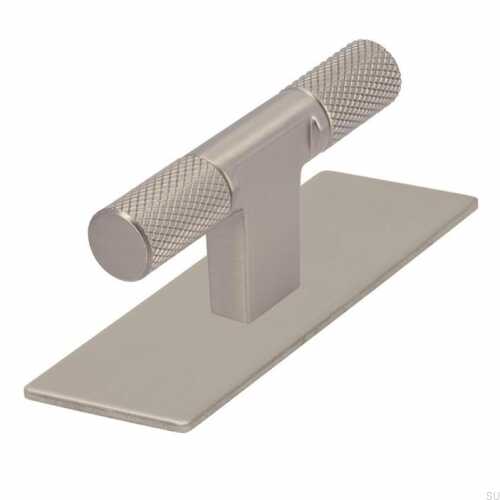 Gałka meblowa z podkładką T-Bar 2509 Nikiel Szczotkowany