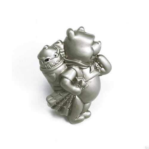 Gałka meblowa Kubuś Puchatek Nikiel Szczotkowany