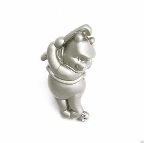 Gałka meblowa Kubuś Puchatek Golfista Nikiel Szczotkowany