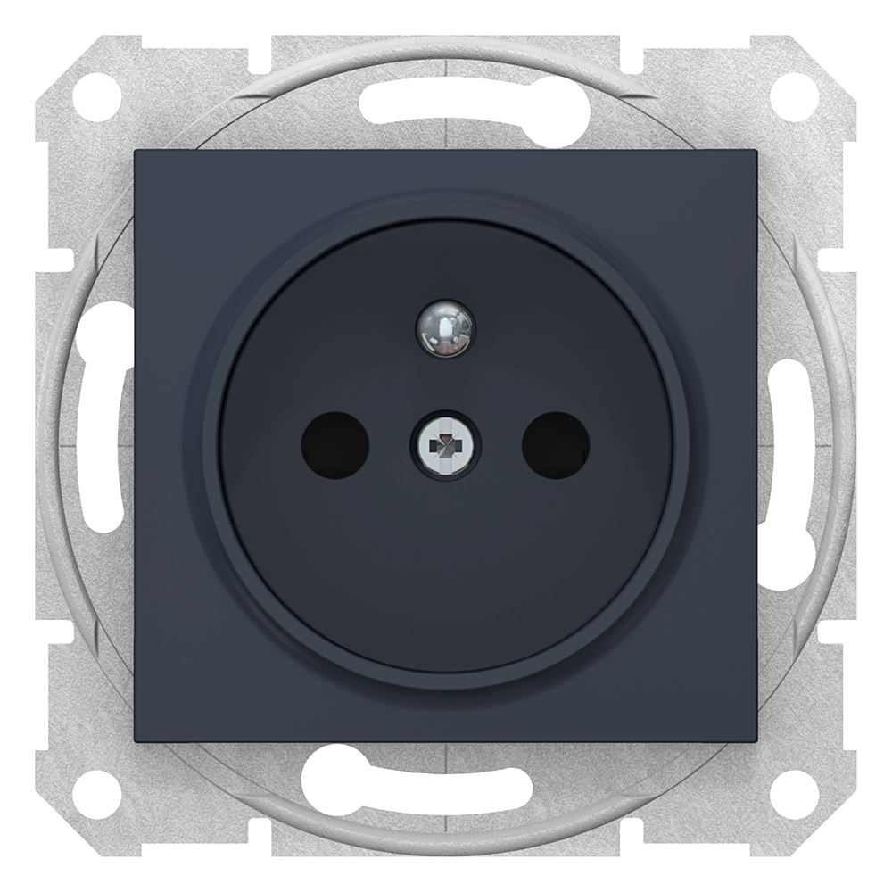 Schneider Electric Sedna Gniazdo pojedyncze z/u z przesłonami(z. bezgwint) grafit SDN2800770 SDN2800770