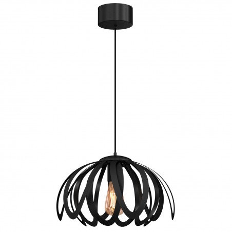 Luminex Orchid 4098 lampa wisząca zwis 1x60W E27 czarna