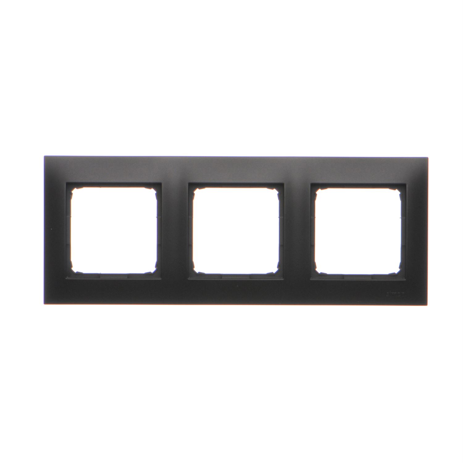 Ramka potrójna Kontakt-Simon 54 DRK3/49 do puszek karton-gips IP20/IP44 czarna