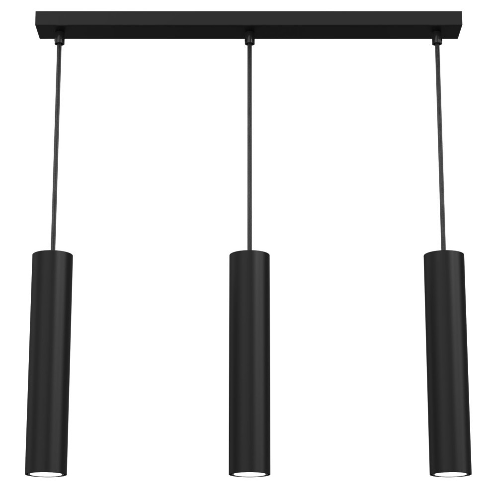 Luminex Line 95 lampa wisząca zwis 3x8W GU10 czarna