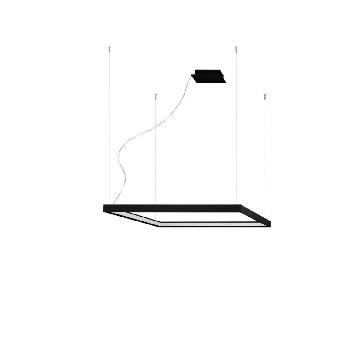 Sollux Nelya M TH.148 lampa wisząca zwis 1x50W LED 3000K czarna