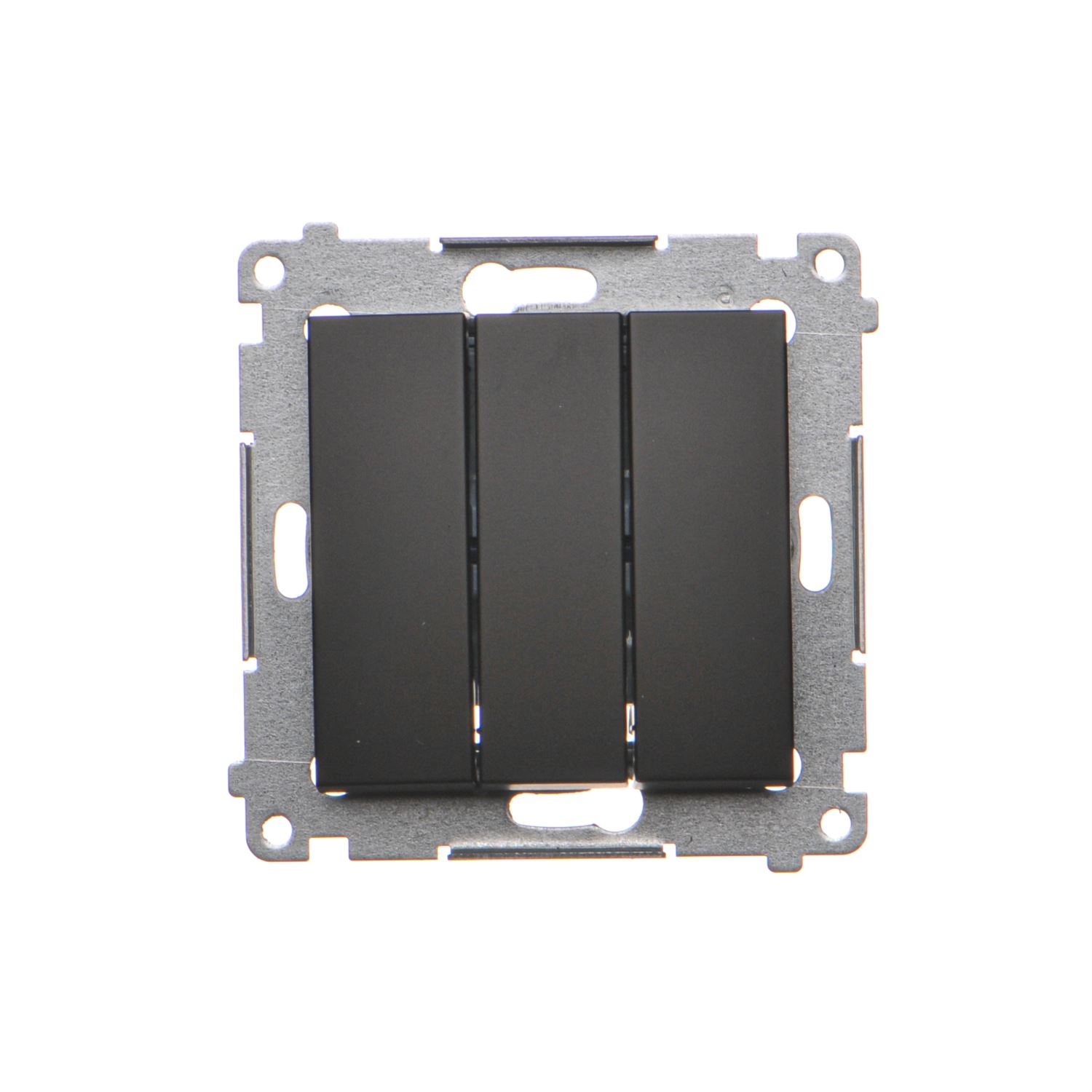 Łącznik potrójny Kontakt-Simon 54 DW31.01/49 moduł 10AX, 250V~, szybkozłącza czarny