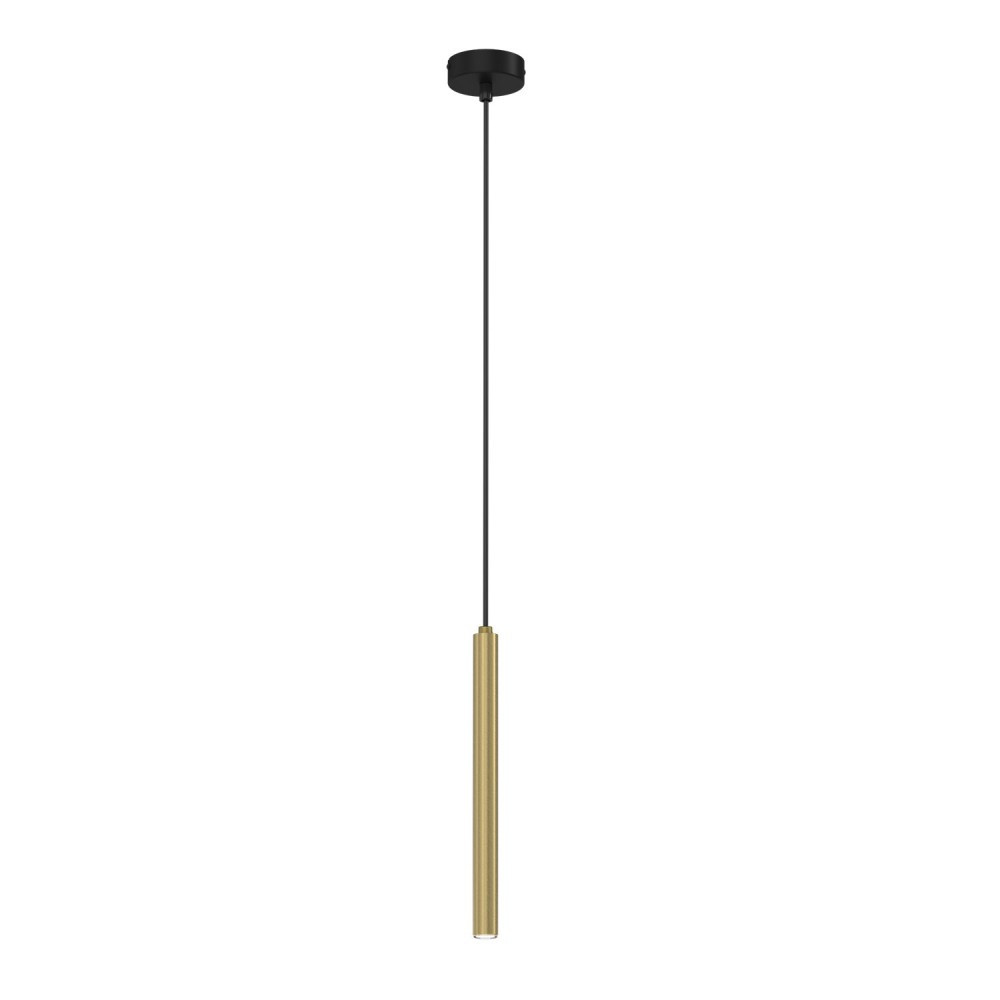 Luminex Tube 4118 lampa wisząca zwis 1x8W G9 czarna/brązowa