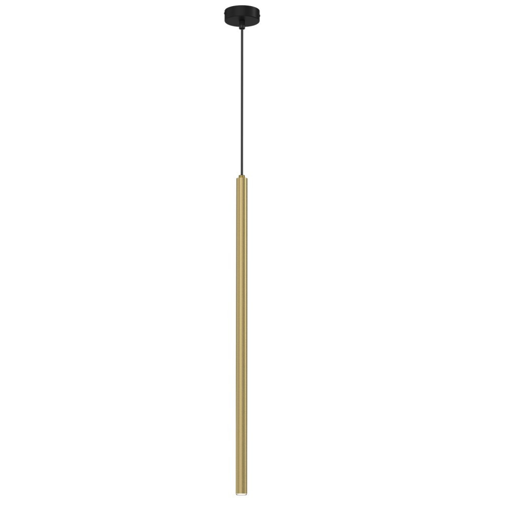 Luminex Tube 4120 lampa wisząca zwis 1x8W G9 czarna/brązowa