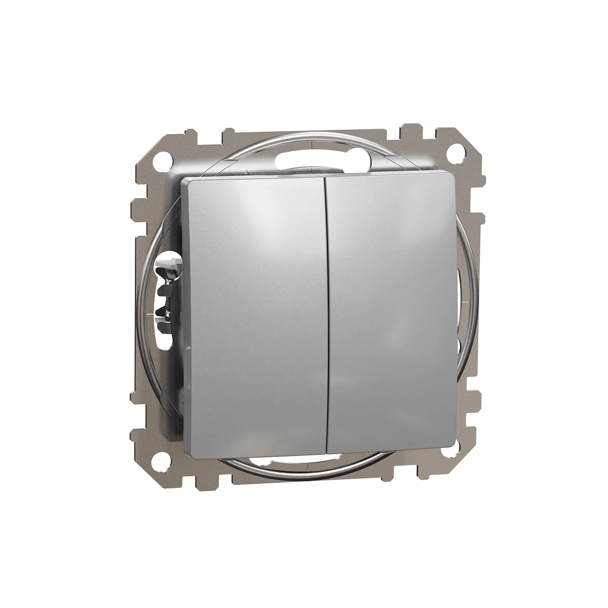 Łącznik świecznikowy Schneider Sedna Design SDD113105 srebrne aluminium Design & Elements