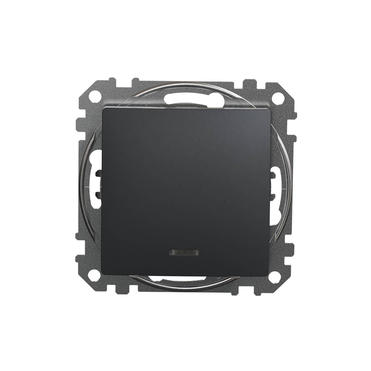 Łącznik jednobiegunowy Schneider Sedna Design SDD114101L z podświetleniem czarny antracyt Design & Elements