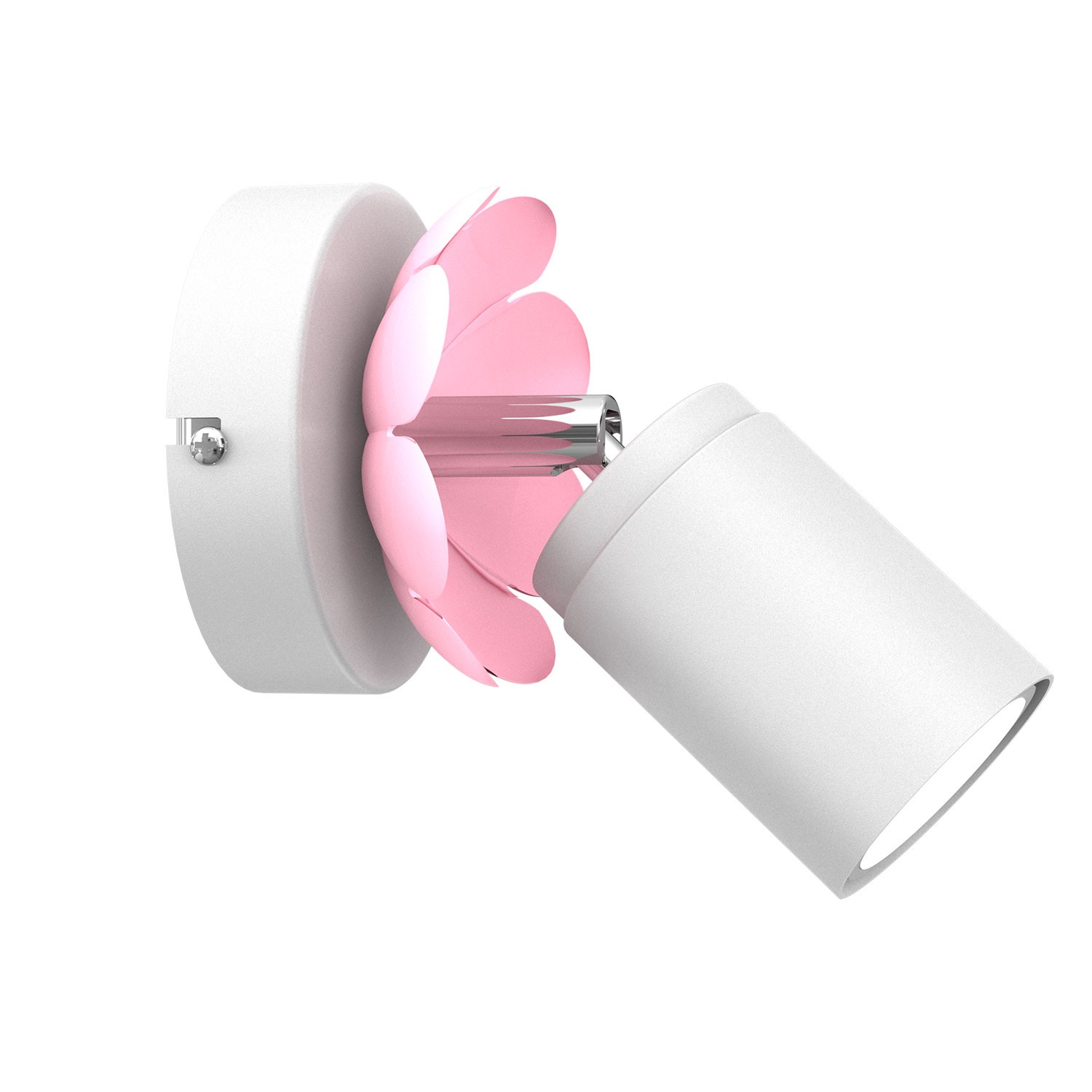 Luminex Flower 3875 kinkiet lampa ścienna spot 1x8W GU10 biały/różowy