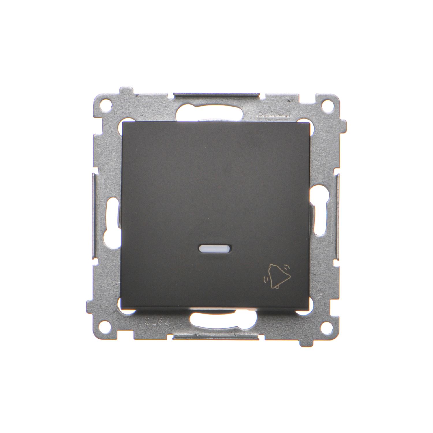 Simon Simon 54 Przycisk dzwonek z podświetleniem LED (moduł) 16AX 250V zaciski śrubowe czarny mat DD1AL.01/49 DD1AL.01/49