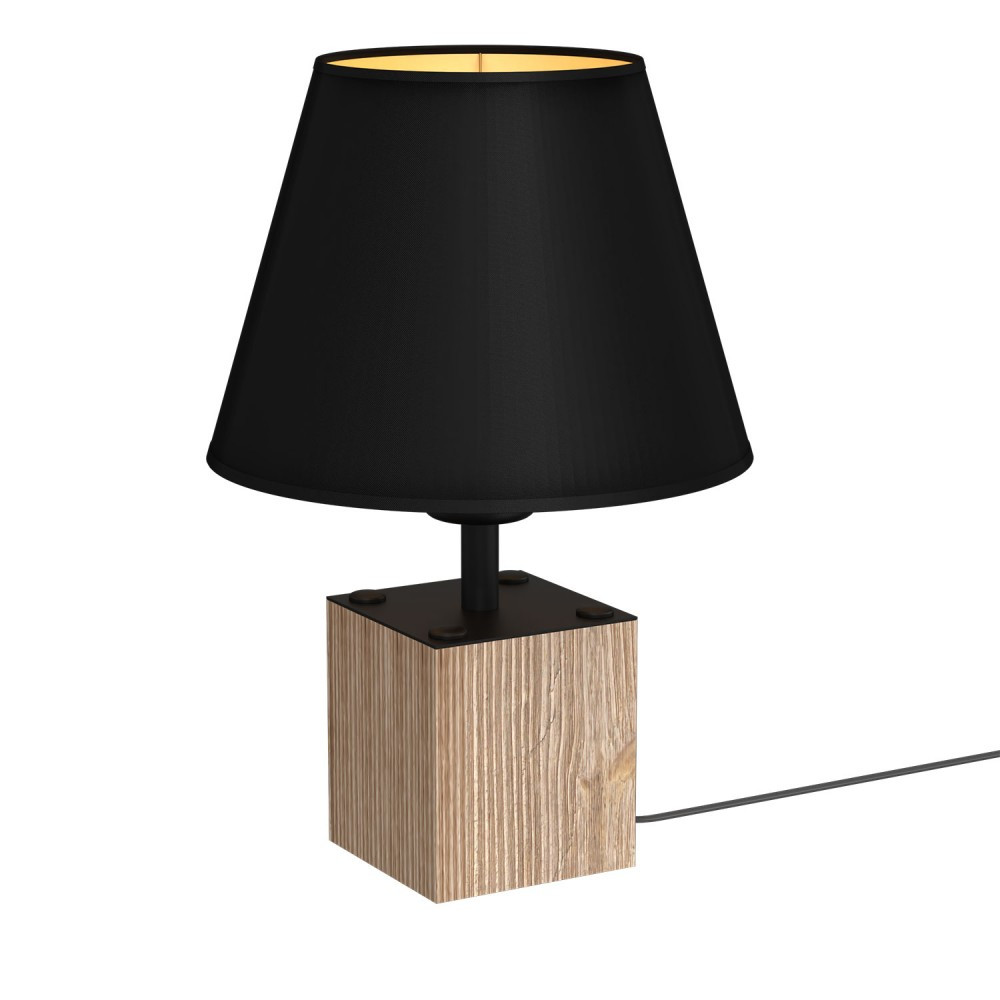 Luminex Soder 767 lampa stołowa lampka 1x60W E27 czarna/złota