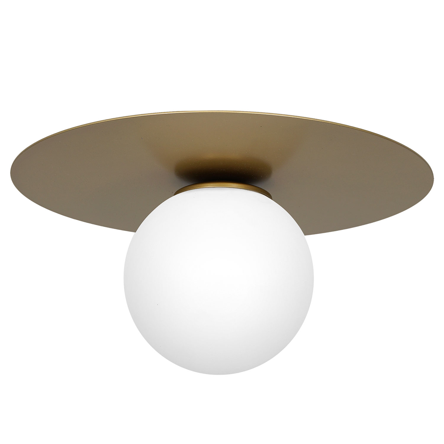Luminex Flat 3309 plafon lampa sufitowa 1x60W E14 złoty