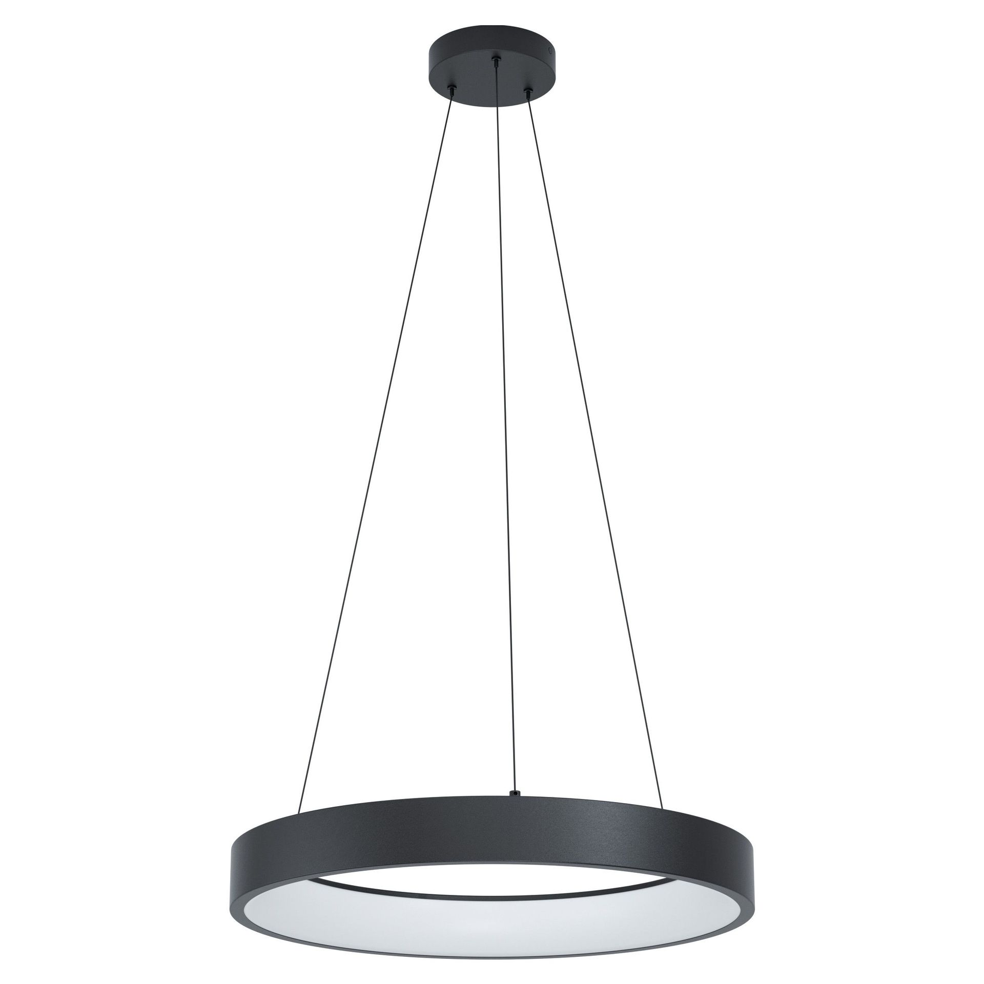 Eglo Marghera- 900068 lampa wisząca zwis 1x27W LED biała/czarna