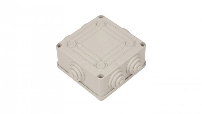 Puszka n/t 100x100x50 tworzywo IP55 szara GW44004