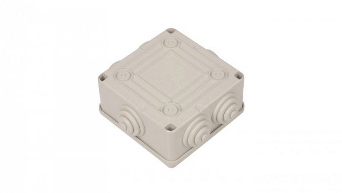 Puszka natynkowa 100x100x50mm tworzywo IP55 szara OL20011