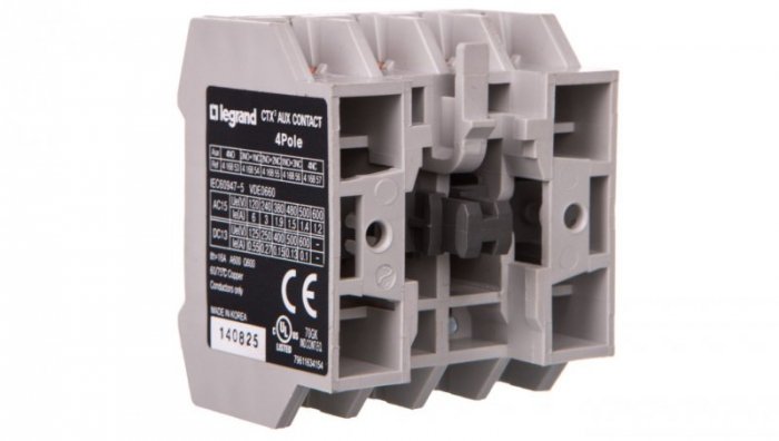 Blok styków pomocniczych 4R CTX3 3P (9-150A) / 4P (40-135A) 416857