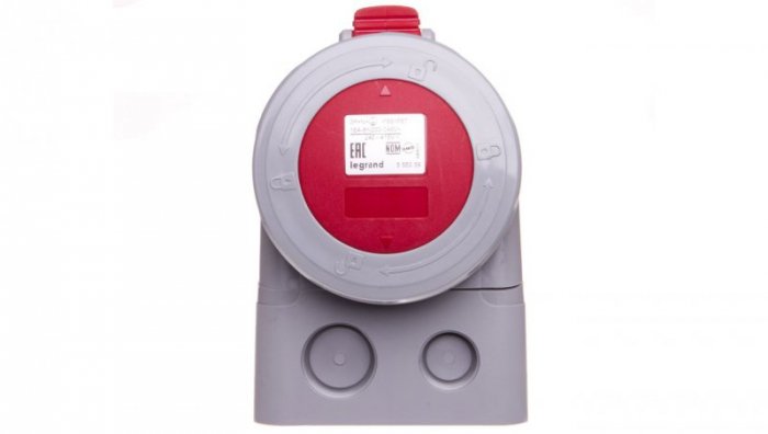 Gniazdo stałe 5P 16A 400V czerwone IP67 P17 TEMPRA PRO 555359