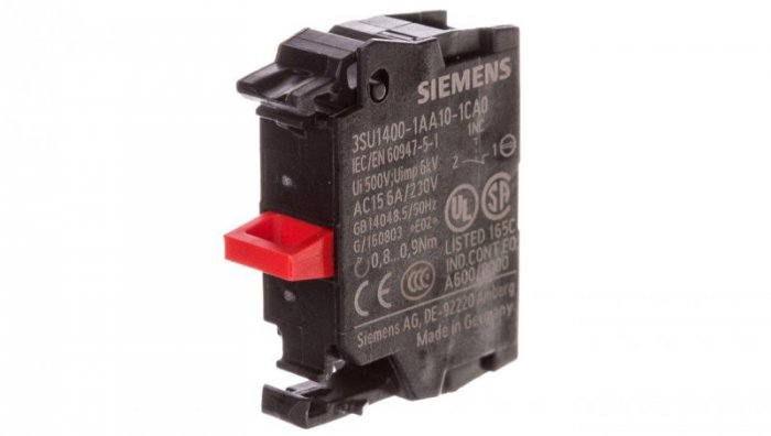Siemens Siemens Contact module with 1 contact element 1 nc 3su1400-1aa10-1ca0 3SU1400-1AA10-1CA0