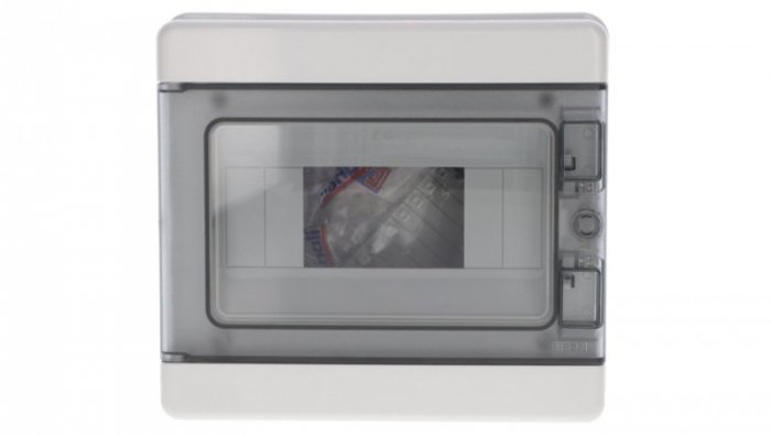 Rozdzielnica modułowa PV 1x8 natynkowa drzwi transp. seria 620 IP65 200x180x100 szyna N+PE szara EC62008E