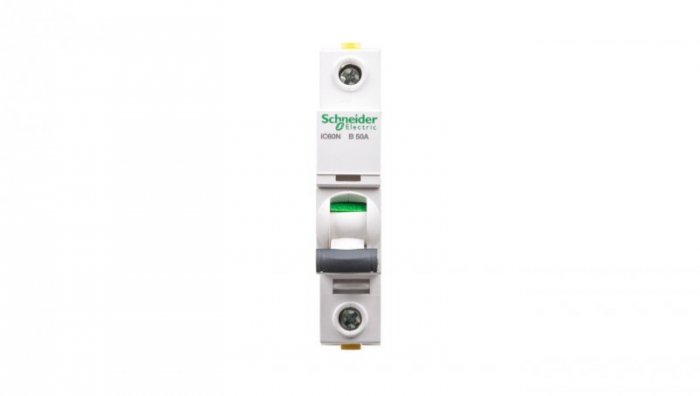 Schneider Electric Wyłącznik nadprądowy jednobiegunowy B AC 50A iC60N A9F03150