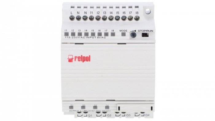 Przekaźnik programowalny 230V AC 8we, 4wy bez wyświetlacza i klawiatury NEED-230AC-11-08-4R 857737