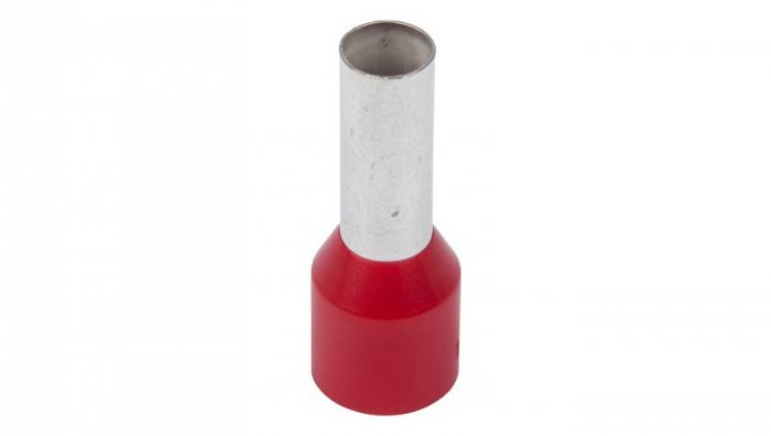 Końcówka tulejkowa izolowana TI 10mm2/12mm czerwona cynowana TI10L12 /100szt./