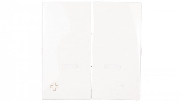 Kontakt Simon Kontakt_Simon Klawisze z oczkiem do mechanizmów SW5M, SP2M antybakteryjny biały DKW5L/AB11