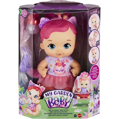 Lalka MATTEL My Garden Baby Bobasek Kotek HHL21