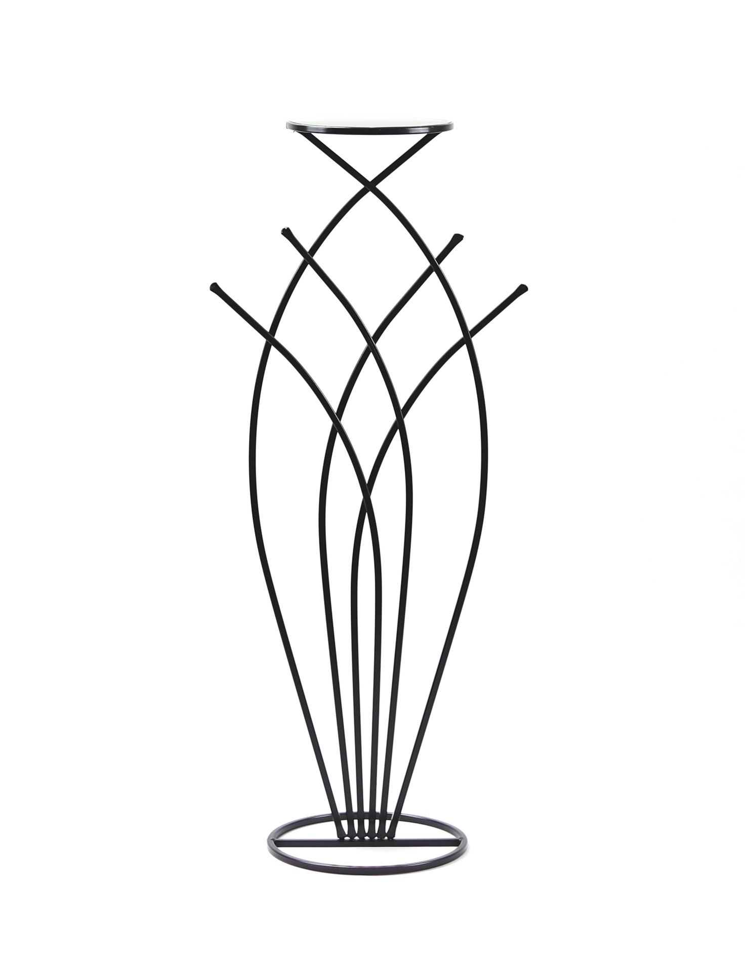 Kwietnik Metalowy Stojak na kwiaty LUX 100cm czarny 1611