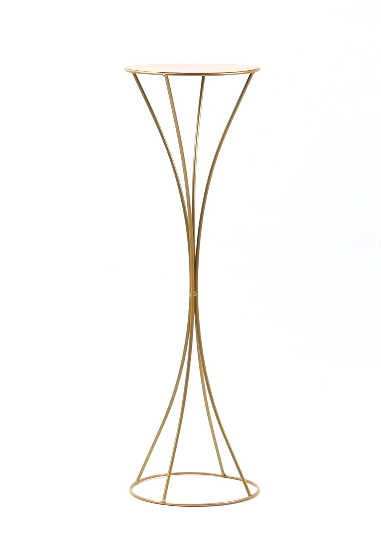 Kwietnik Metalowy Stojak na kwiaty 70cm złoty 1478