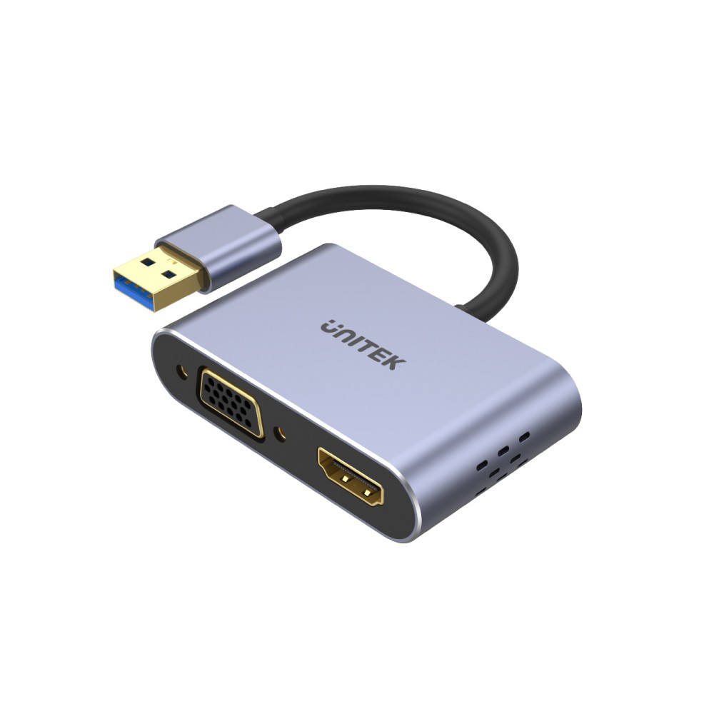 Unitek USB na HDMI i VGA, FullHD V1304A