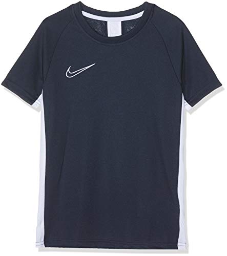NIKE Unisex dzieci B Nk Dry Acdmy Top Ss T-shirt Obsydian/biały/(biały) XS