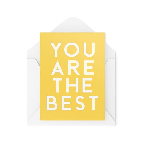 Kartki z podziękowaniami | 'You Are The F*cking' Najlepsza kartka | Dziękuję Przyjaciel Myśląc o Tobie Najlepsi Przyjaciele Ukończenie Ukończenia Podziękowania Koledze CBH1075