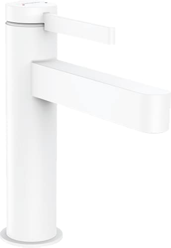 Hansgrohe 76020700 Finoris Jednouchwytowa bateria umywalkowa 110 z kompletem odp$77ywowym bia$78y matowy