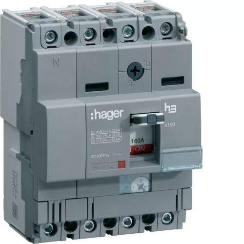 Hager Wyłącznik mocy 160A 4P 25kA x160 HHA161H HHA161H