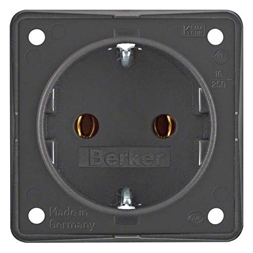 Hager Polo Integro Gniazdo podtynkowe SCHUKO antracyt mat 0947782505 0947782505