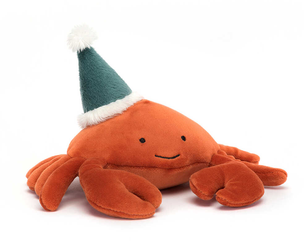 MASKOTKA JELLYCAT Celebration Krab w czapce - 16 cm